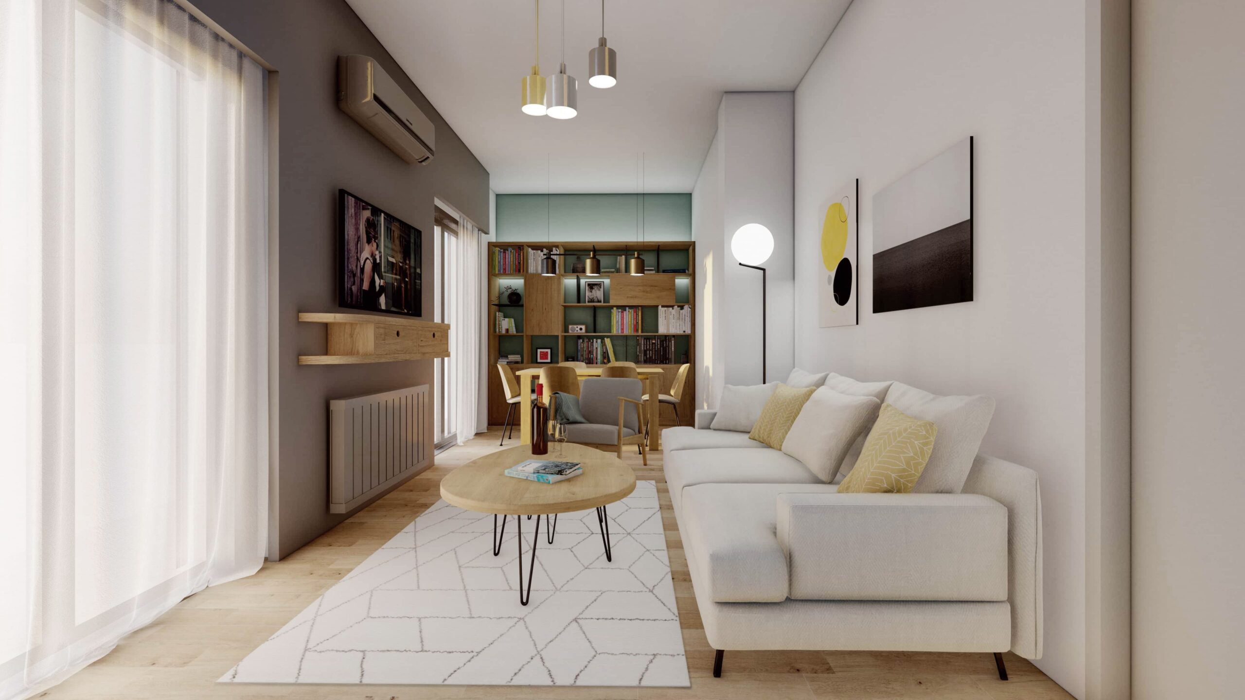 02_PolytroponArchitects_Residence_Renovation_Athens_Kypseli_Interior_LivingRoom_